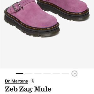 Dr. Martens Pink Zeb Zag Mule